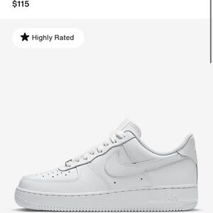 Nike All-White Air Force 1 Sneakers